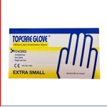 Găng tay y tế TOPCARE Malaysia có bột size XS, S, M