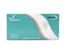 Găng tay y tế VGLOVE có bột size S, M, L