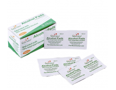 Bông tẩm cồn tiệt trùng hộp 100 miếng