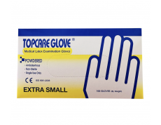 Găng tay y tế TOPCARE Malaysia có bột size XS, S, M