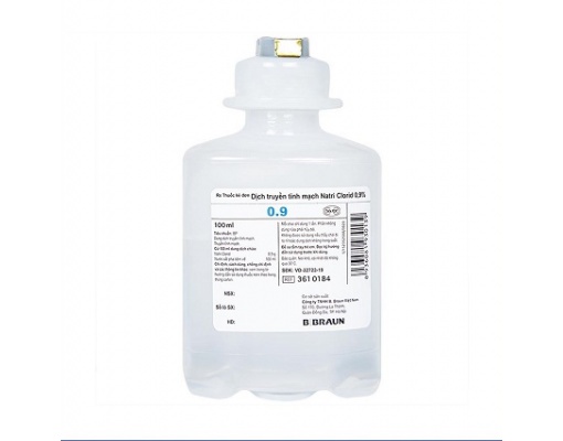 Muối truyền Natri Clorid 0,9% BBRAUN chai 100ml 250ml 500ml
