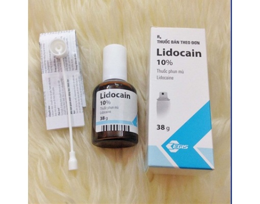 Hộp đựng tê xịt Lidocain 10% 3.8gram
