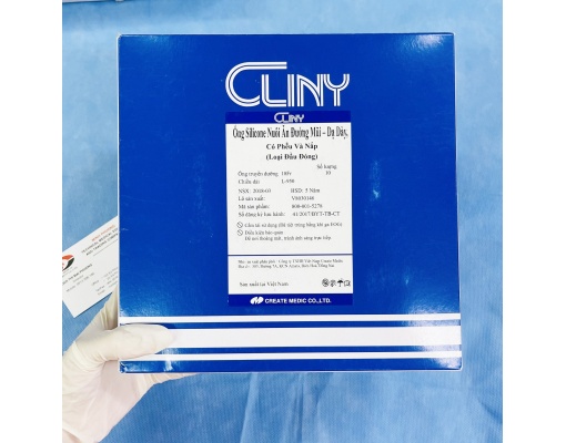 Ống Silicone nuôi ăn đường mũi, dạ dày dùng CLINY cỡ 16Fr và 18Fr