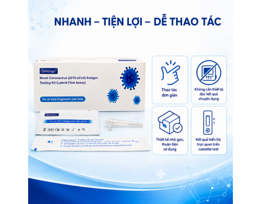 Test COVID Genesign - Kit Xét Nghiệm SARS-CoV-2 Độ Nhạy Cao