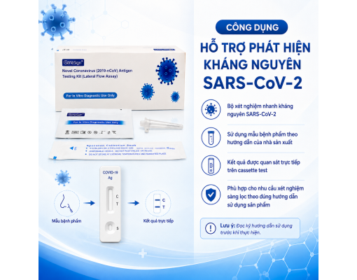 Test COVID Genesign - Kit Xét Nghiệm SARS-CoV-2 Độ Nhạy Cao