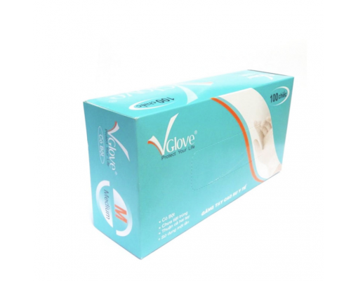 Găng tay y tế VGLOVE có bột size S, M, L