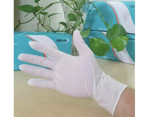 Găng tay y tế VGLOVE có bột size S, M, L
