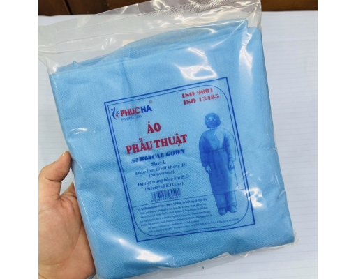 Áo phẫu thuật giấy Phúc Hà sử dụng một lần