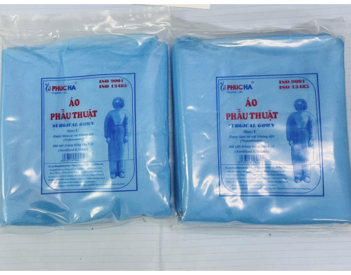 Áo phẫu thuật giấy Phúc Hà sử dụng một lần