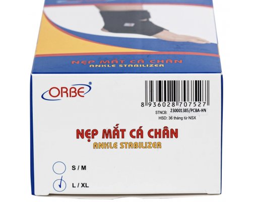 Nẹp mắt cá chân trường hợp bong gân hoặc căng cơ ORBE
