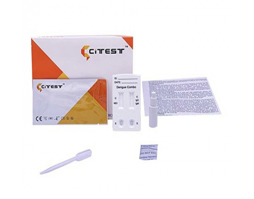 Test nhanh chuẩn đoán sốt xuất huyết Dengue NS1/IgM/IgG Helgen, Fastep...