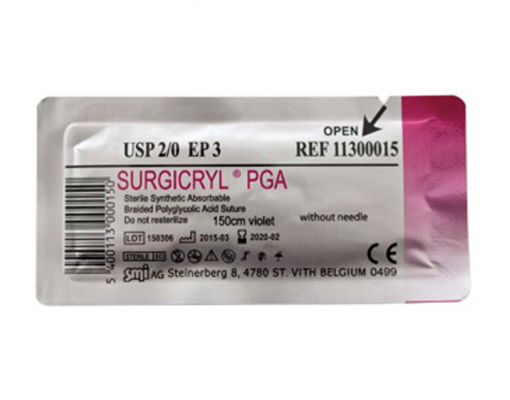 Chỉ khâu tự tiêu đơn sợi SMI Surgicryl các số (Hộp 12 sợi)
