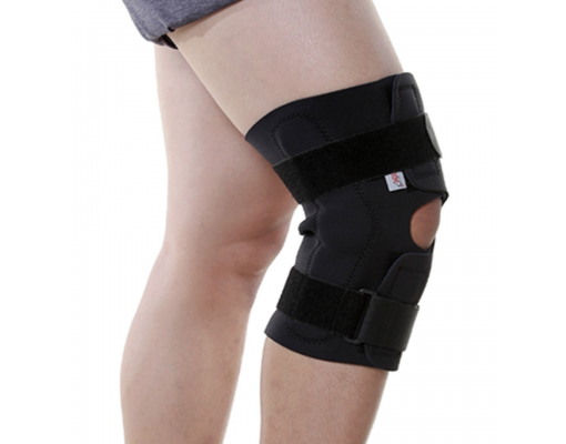 Băng thun gối có nẹp nhôm hỗ trợ Orbe H5 cố định khớp gối