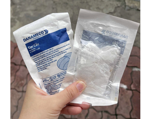 Gạc cầu đa khoa cầm máu, rửa vết thương, vệ sinh răng miệng