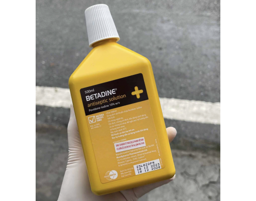 Dung dịch betadine sát khuẩn vết thương chai 500ml