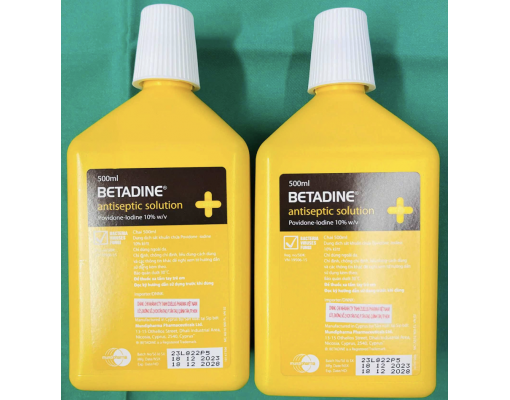 Dung dịch betadine sát khuẩn vết thương chai 500ml