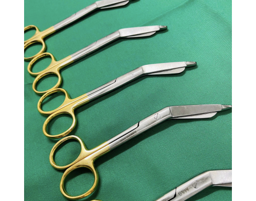 Kéo cắt băng Lister Tape Scissors chuôi vàng