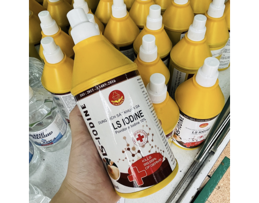 (Mẫu mã theo từng đợt) Dung dịch cồn vàng sát khuẩn Povidone Iodine 10% chai 500ml