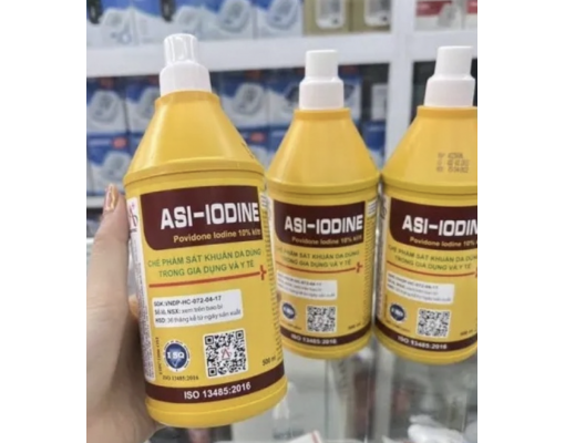 (Mẫu mã theo từng đợt) Dung dịch cồn vàng sát khuẩn Povidone Iodine 10% chai 500ml