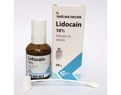 Hộp đựng tê xịt Lidocain 10% 3.8gram