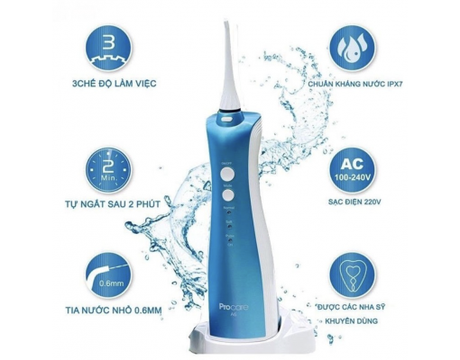 Máy tăm nước cầm tay cao cấp Procare A6