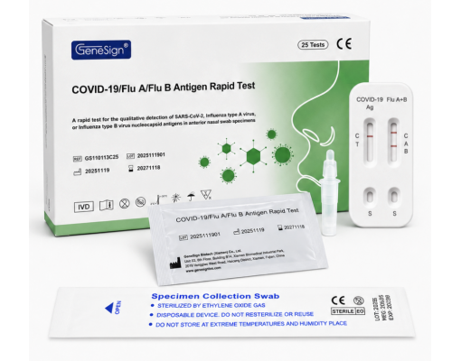 Que Test Cúm A/B COVID - Kit Xét Nghiệm Nhanh Tại Nhà GENESIGN