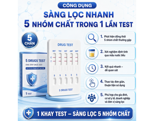 Test Ma Túy 5 Chân Genesign Chính Hãng 