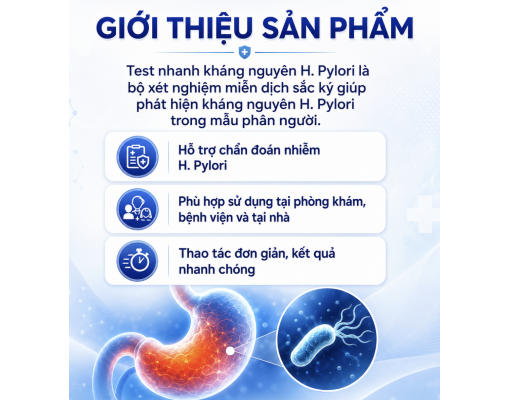 Test Nhanh Kháng Nguyên H. Pylori Genesign Chính Hãng Chính Xác Có Kết Quả Nhanh