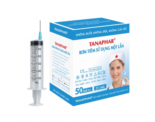 Bơm tiêm sử dụng một lần TANAPHAR 50ml