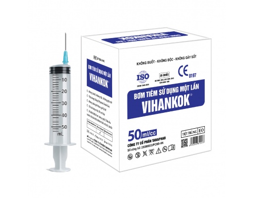Bơm tiêm sử dụng một lần VIHANKOK ( TANAPHAR) 50ml 