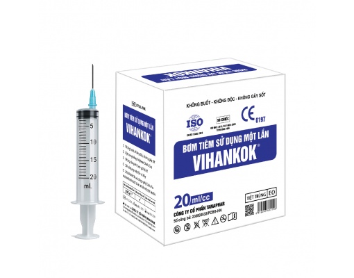 Bơm tiêm sử dụng một lần VIHANKOK ( TANAPHAR) 20ml (23G, 25G)