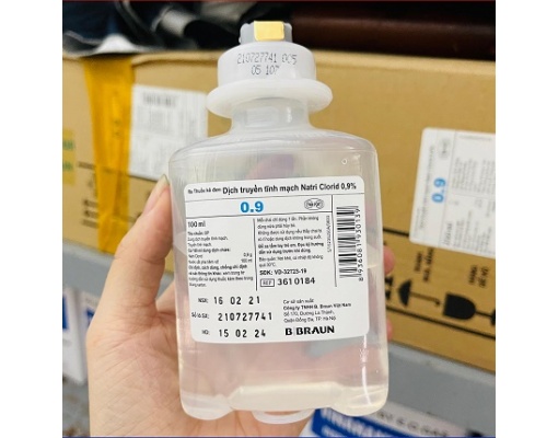 Muối truyền Natri Clorid 0,9% BBRAUN chai 100ml 250ml 500ml