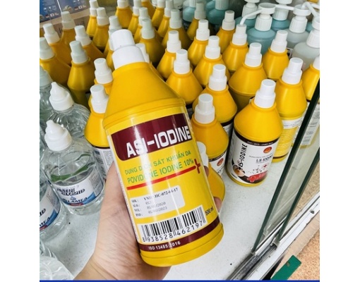 Mẫu mã theo từng đợt) Dung dịch cồn vàng sát khuẩn Povidone Iodine 10% chai 500ml