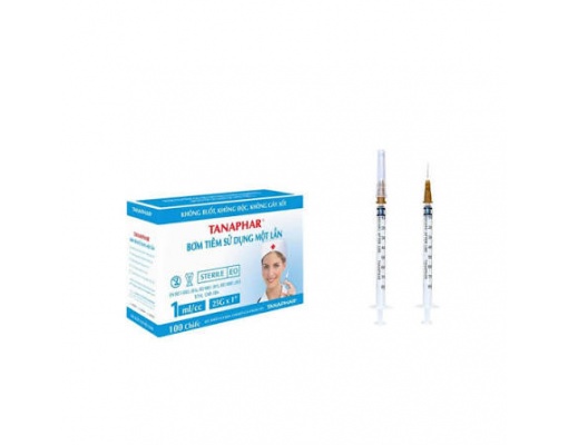 Bơm tiêm sử dụng một lần TANAPHAR 1ML (26G)