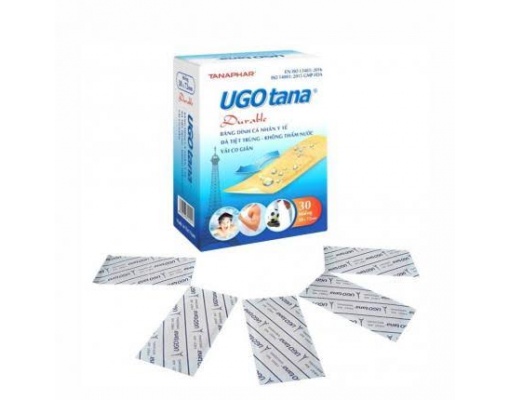 Băng dán cá nhân vải không dệt UGO TANAPHAR 30 miếng 38 x 72mm