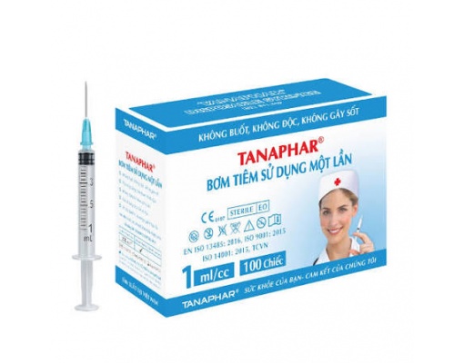 Bơm tiêm sử dụng một lần TANAPHAR 1ML (26G)