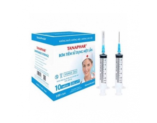 Bơm tiêm sử dụng một lần TANAPHAR 10ml (23G, 25G)
