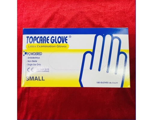 Găng tay y tế TOPCARE Malaysia có bột size XS, S, M