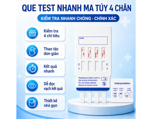 Test ma tuý 4 chân Fastep