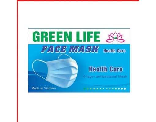 Khẩu trang y tế 4 lớp kháng khuẩn GREENLIFE