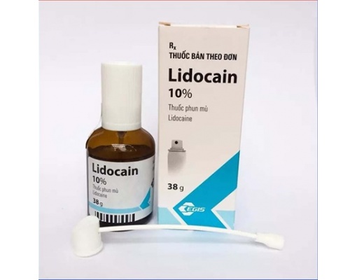 Hộp đựng tê xịt Lidocain 10% 3.8gram