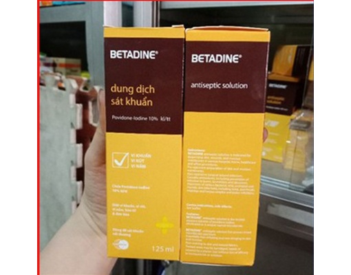 Dung dịch sát khuẩn Betadine 10% 125ml