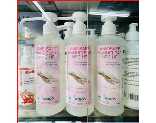 Dung dịch vệ sinh tay thường quy ANIOS trong bệnh viện chai 500ml