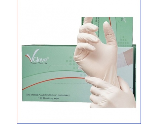 [CHÍNH HÃNG] Găng tay y tế VGLOVE không bột size S, M, L