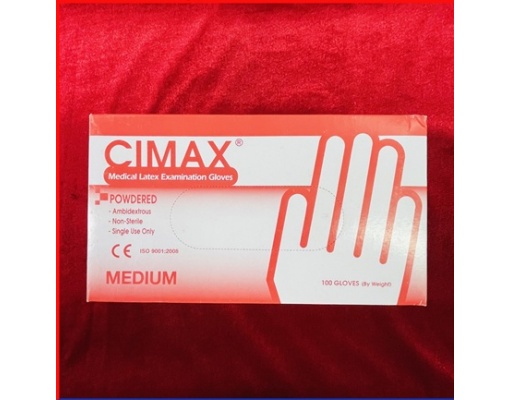 [CHÍNH HÃNG] Găng tay y tế CIMAX Malaysia có bột size S, M