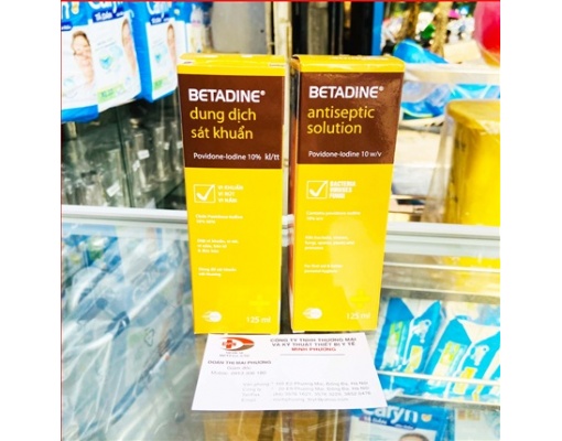 Dung dịch sát khuẩn Betadine 10% 125ml