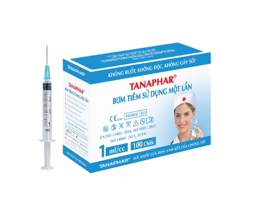 Bơm tiêm sử dụng một lần TANAPHAR 3ML (23G, 25G)